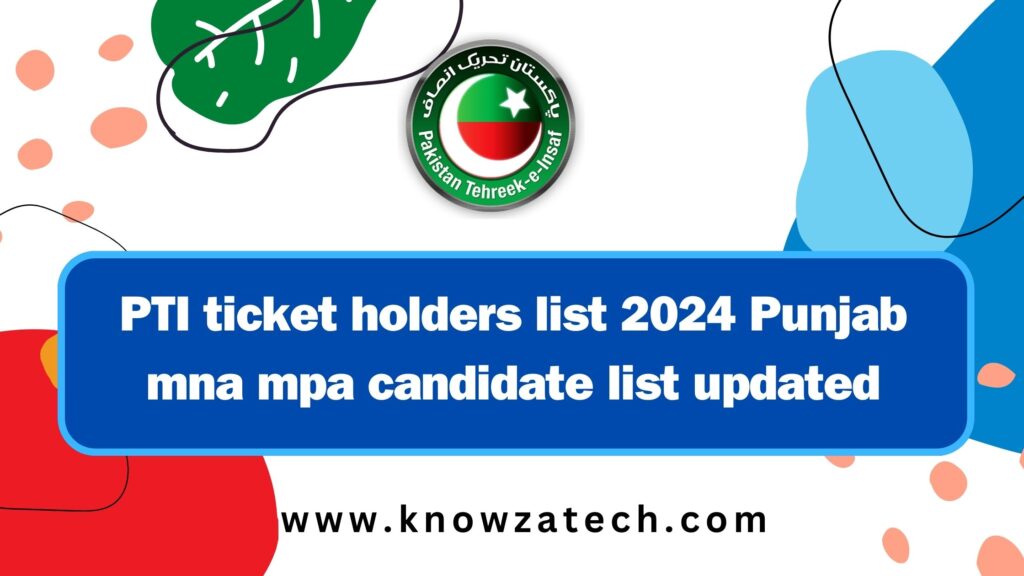 List of PTI candidates