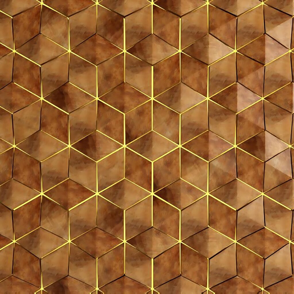 background wood gold hexagon pattern illustration 