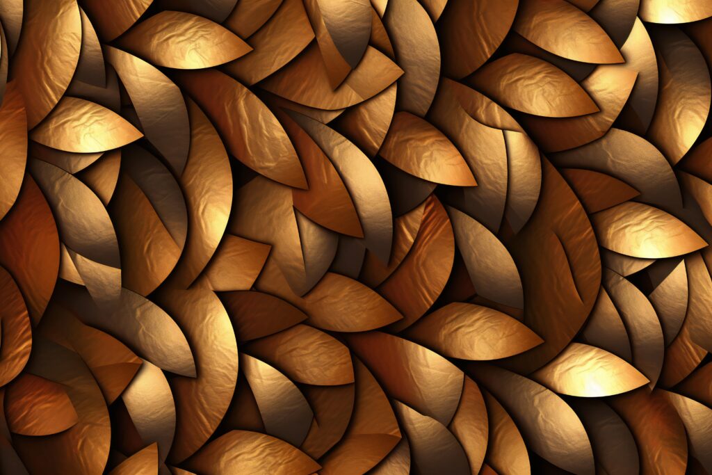 fractal background with orange brown elements